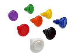 Opaque Flipper Button - 1-1/8" - NO SPRING